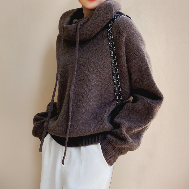 Pull d'Automne Doux avec Capuche