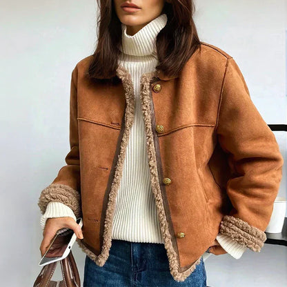 Veste en Laine d'Agneau de Printemps