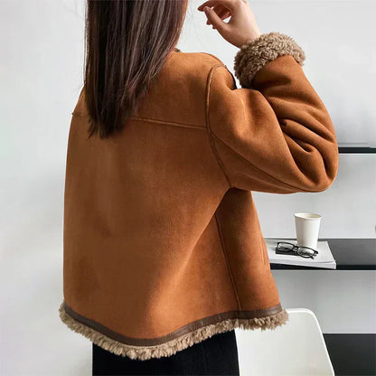 Veste en Laine d'Agneau de Printemps