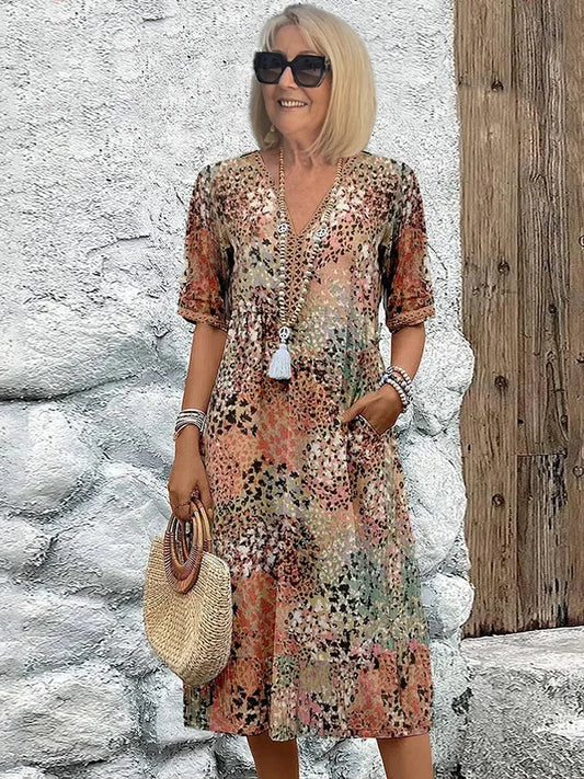 Robe légère avec décolleté en V