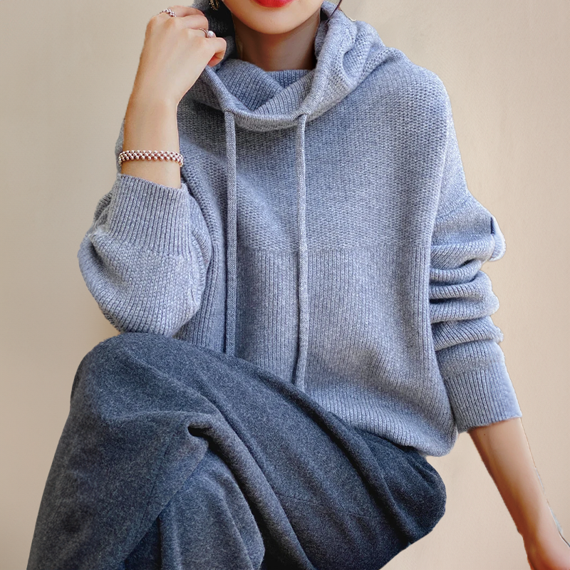 Pull d'Automne Doux avec Capuche
