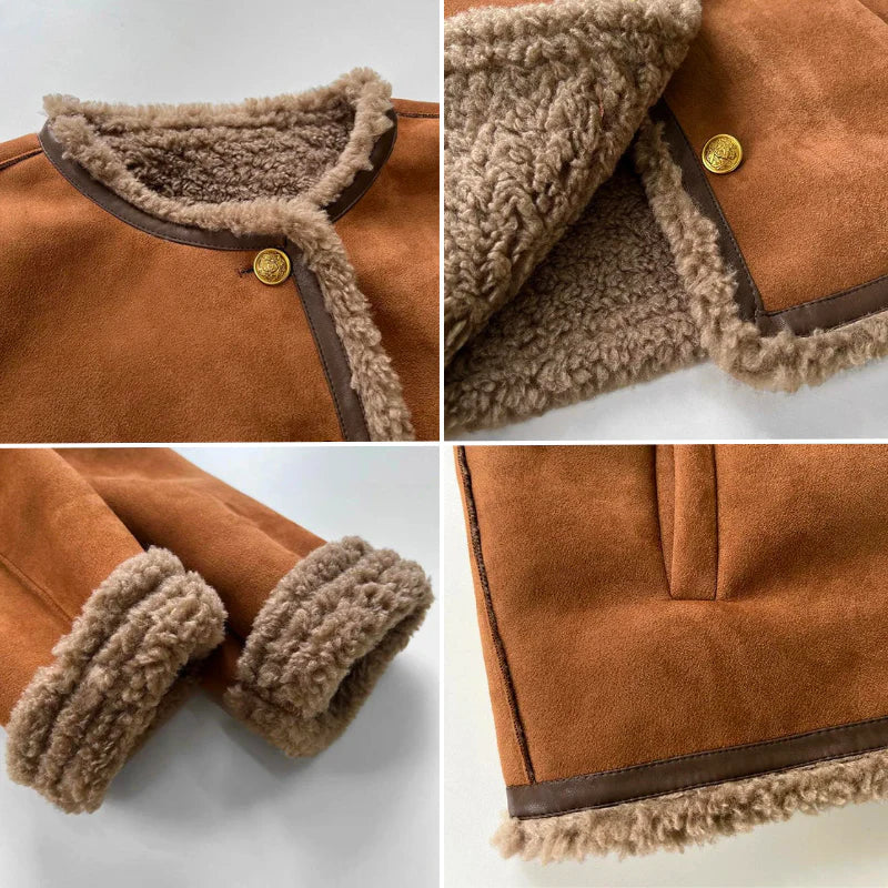 Veste en Laine d'Agneau de Printemps