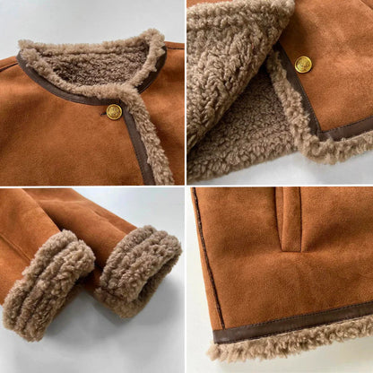 Veste en Laine d'Agneau de Printemps