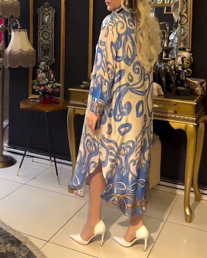 Robe élégante à imprimé