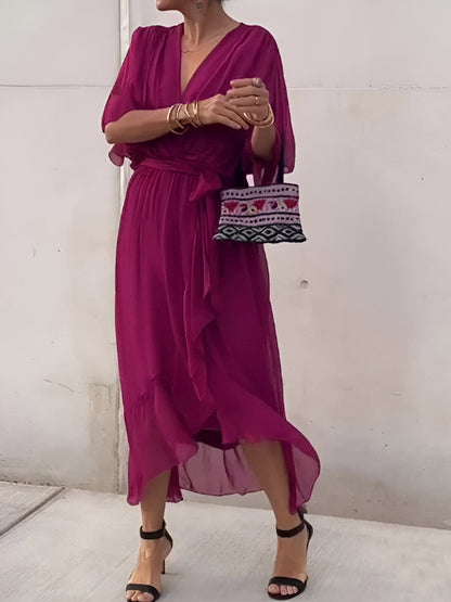 Robe à décolleté en V