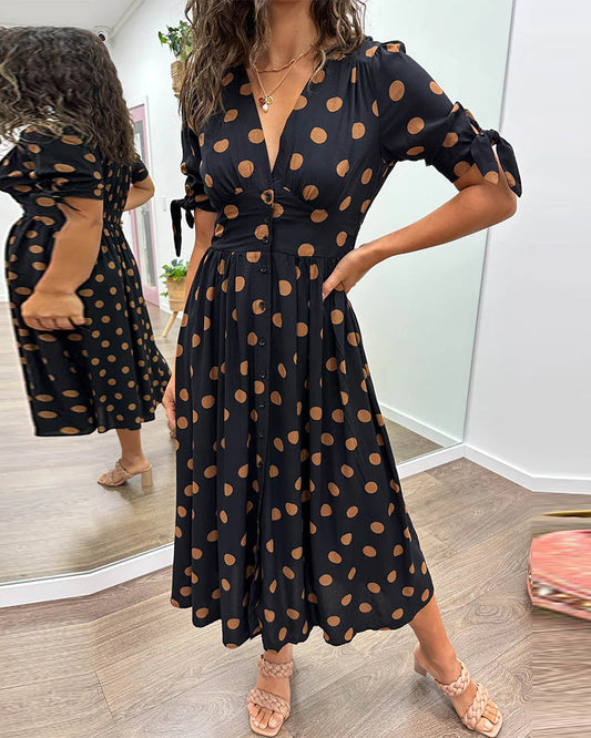 Robe Élégante à Pois