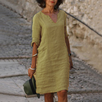 Robe Élégante avec Décolleté en V