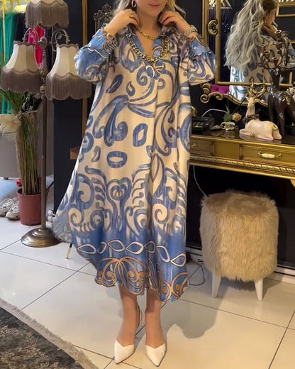 Robe élégante à imprimé