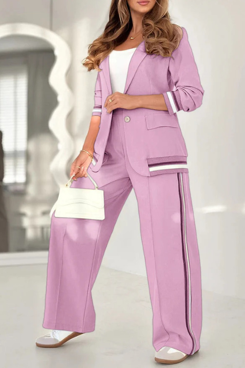Ensemble rayé chic