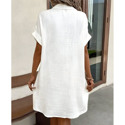 Robe D'été en Coton Avec Col
