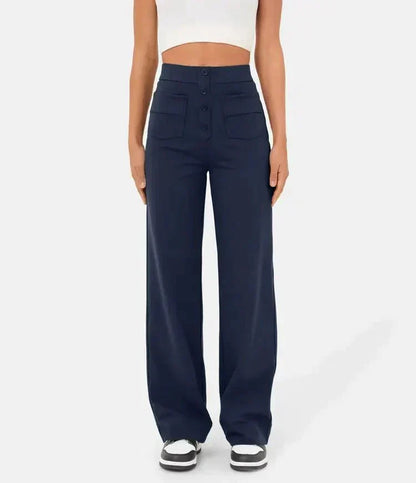 Pantalon Élastique Taille Haute
