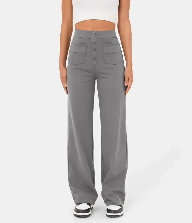 Pantalon Élastique Taille Haute