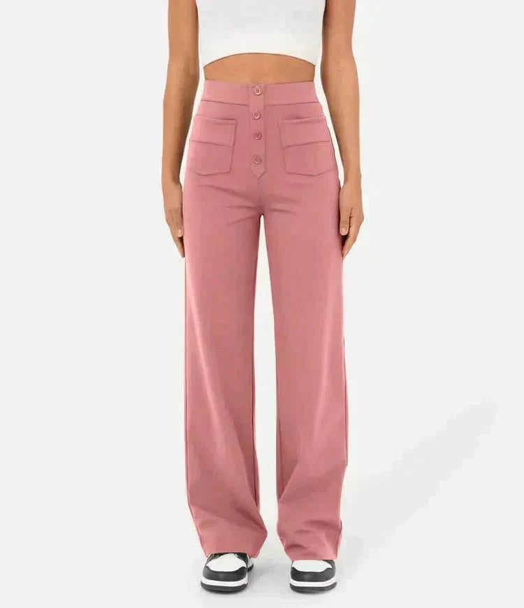 Pantalon Élastique Taille Haute