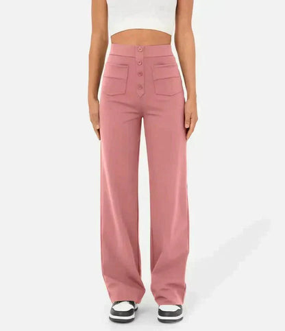 Pantalon Élastique Taille Haute