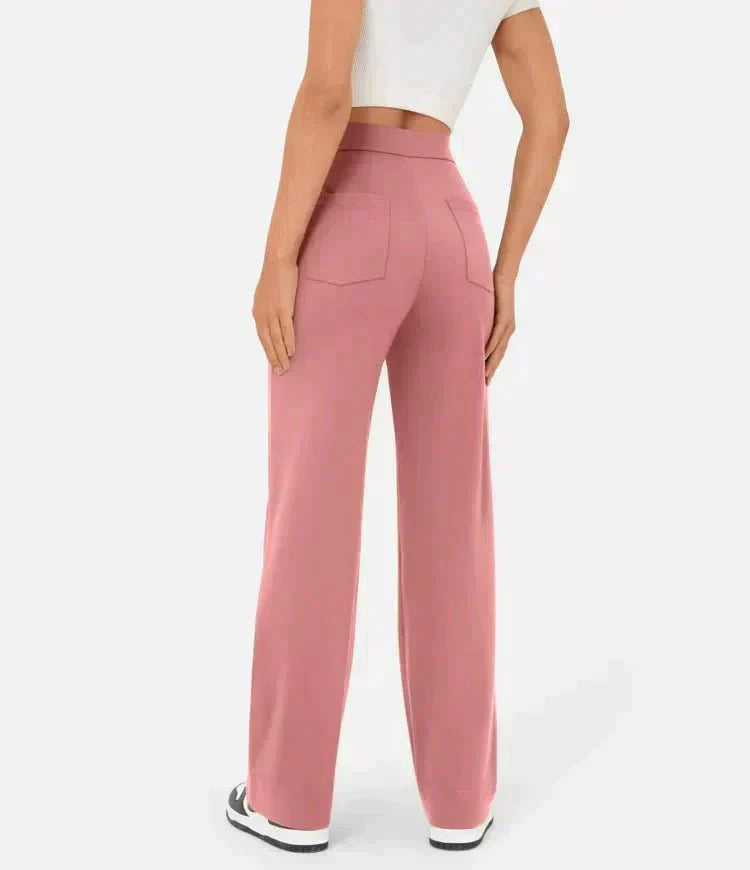 Pantalon Élastique Taille Haute