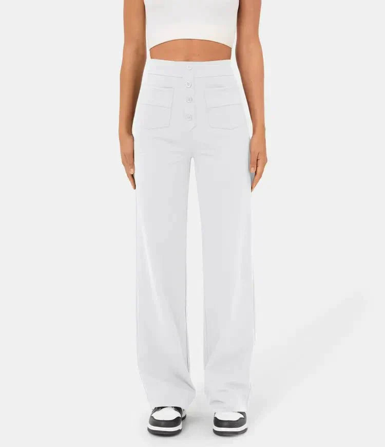 Pantalon Élastique Taille Haute