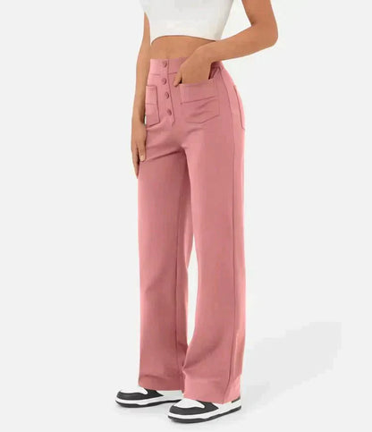 Pantalon Élastique Taille Haute