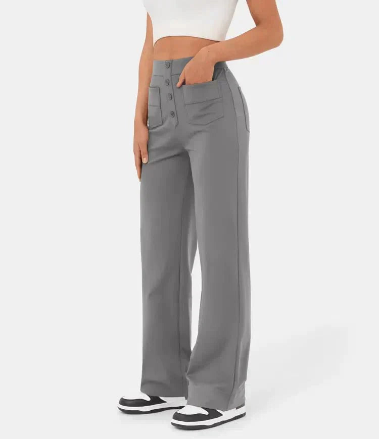 Pantalon Élastique Taille Haute
