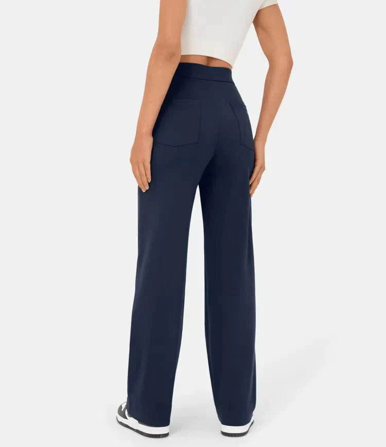 Pantalon Élastique Taille Haute
