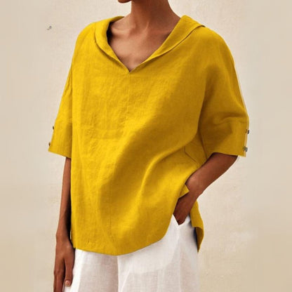 Chemise ample à col en V