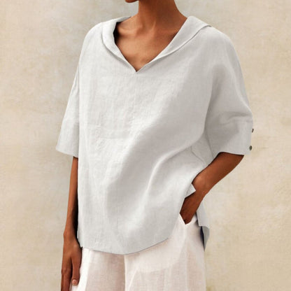 Chemise ample à col en V