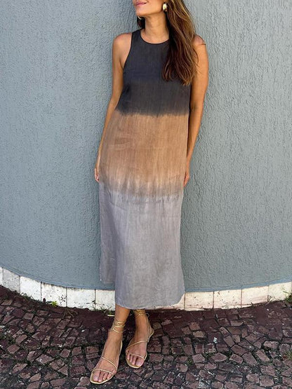 Robe Élégante avec Imprimé Naturel