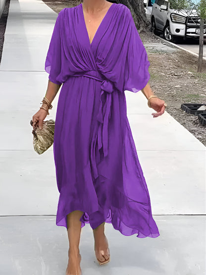 Robe à décolleté en V