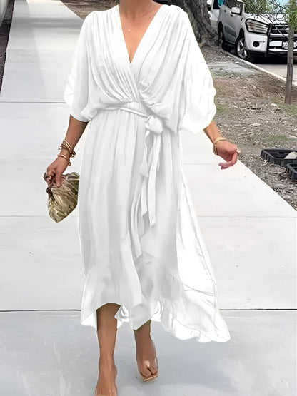 Robe à décolleté en V