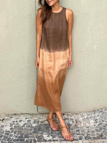 Robe Élégante avec Imprimé Naturel