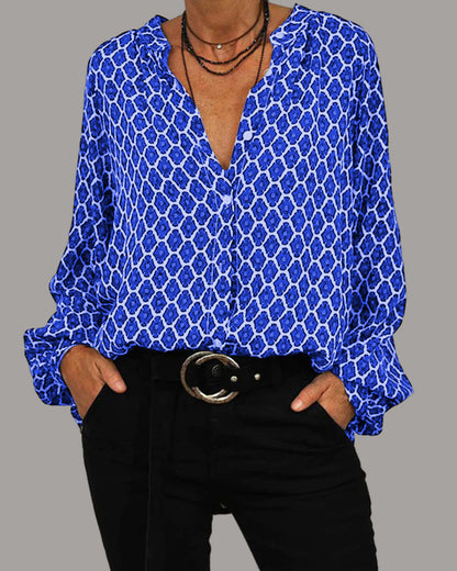 Blouse Classique à Col V