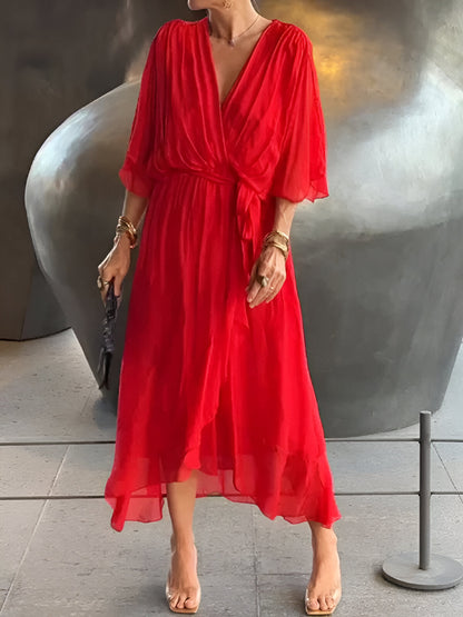 Robe à décolleté en V