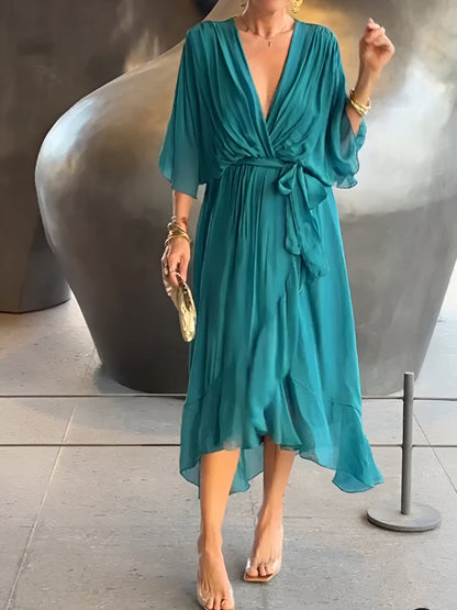 Robe à décolleté en V