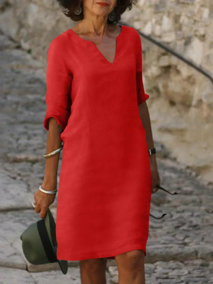 Robe Élégante avec Décolleté en V