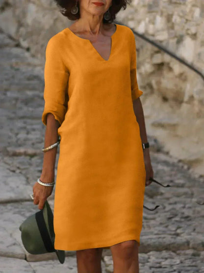 Robe Élégante avec Décolleté en V