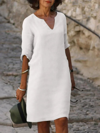 Robe Élégante avec Décolleté en V