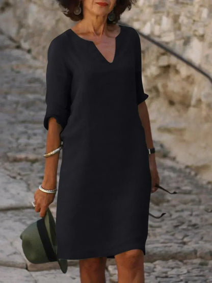 Robe Élégante avec Décolleté en V
