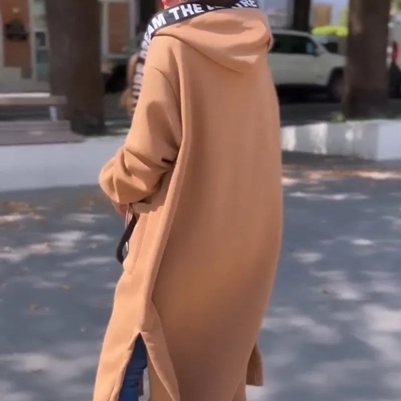 Veste Sweat Longue avec Capuche