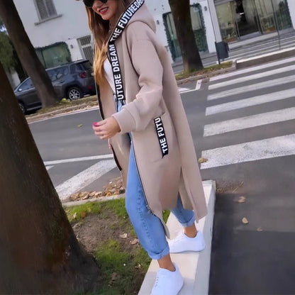 Veste Sweat Longue avec Capuche