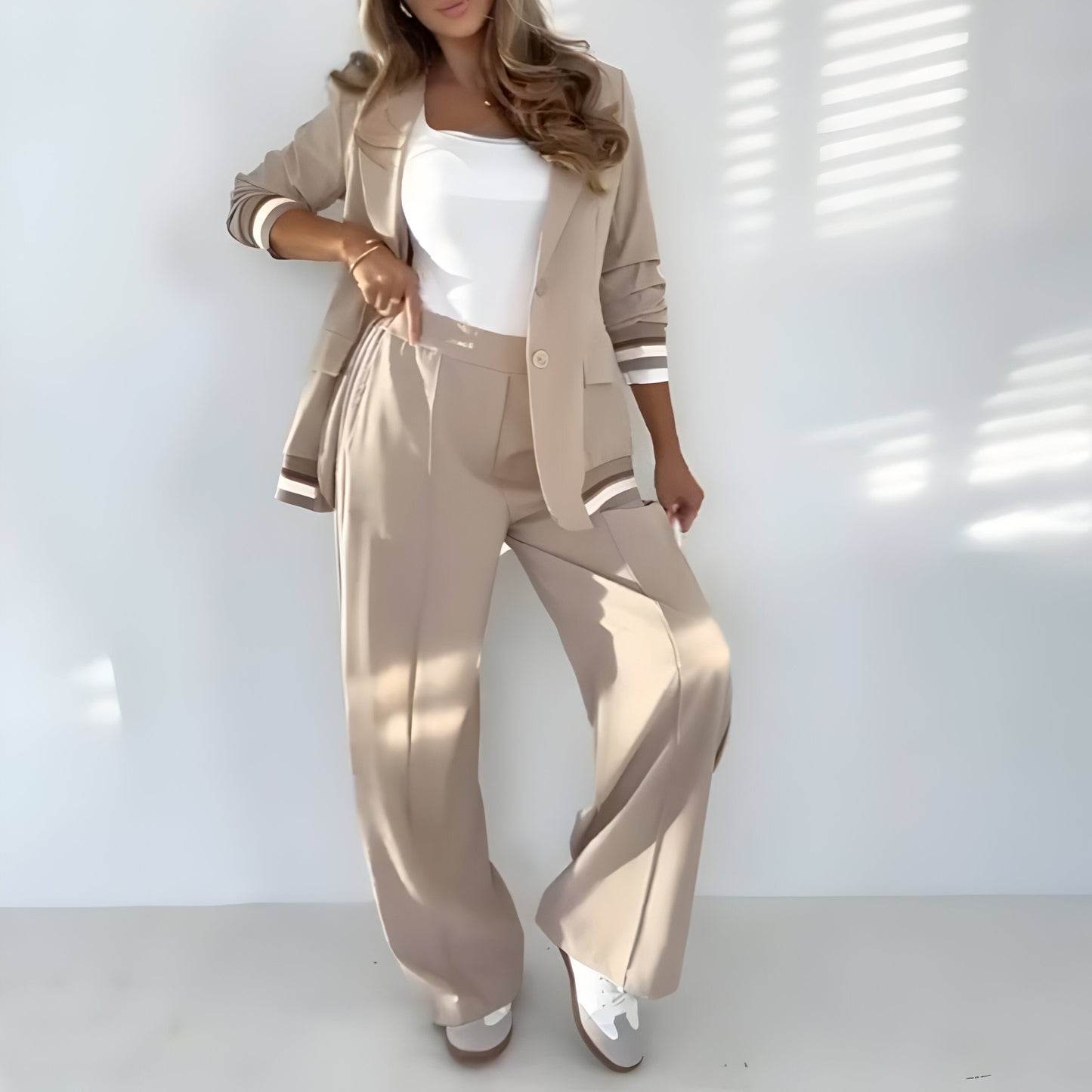 Ensemble rayé chic