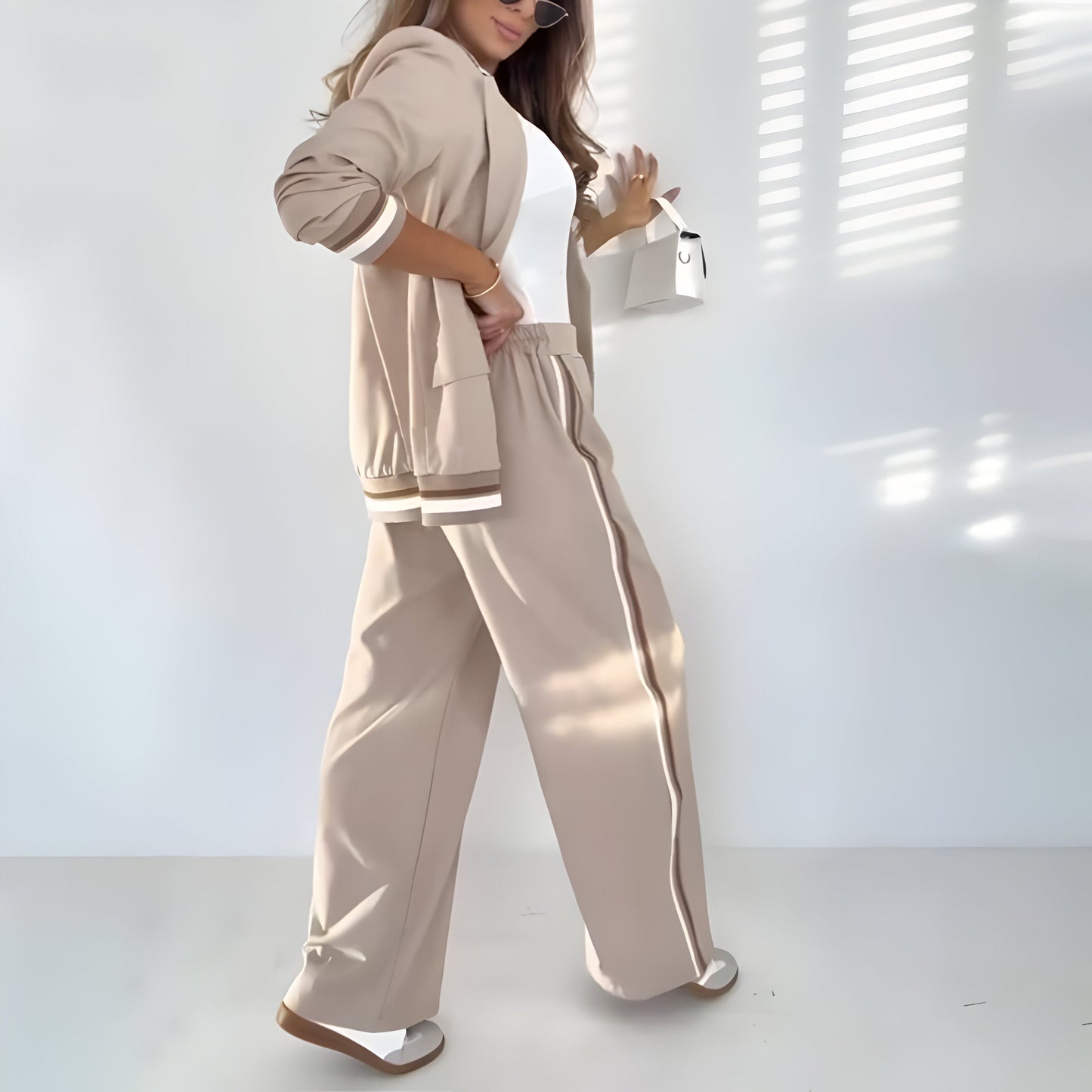 Ensemble rayé chic